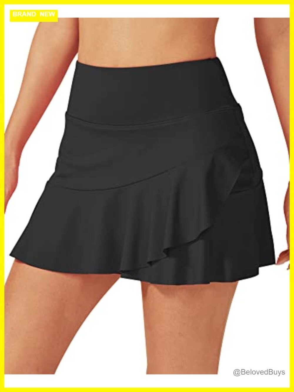 G4Free Tennis Skorts for Women Golf Skirt with Pockets High Waist Ruffle